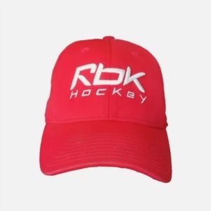 Reebok Hockey Red Men Sports Cap One Size